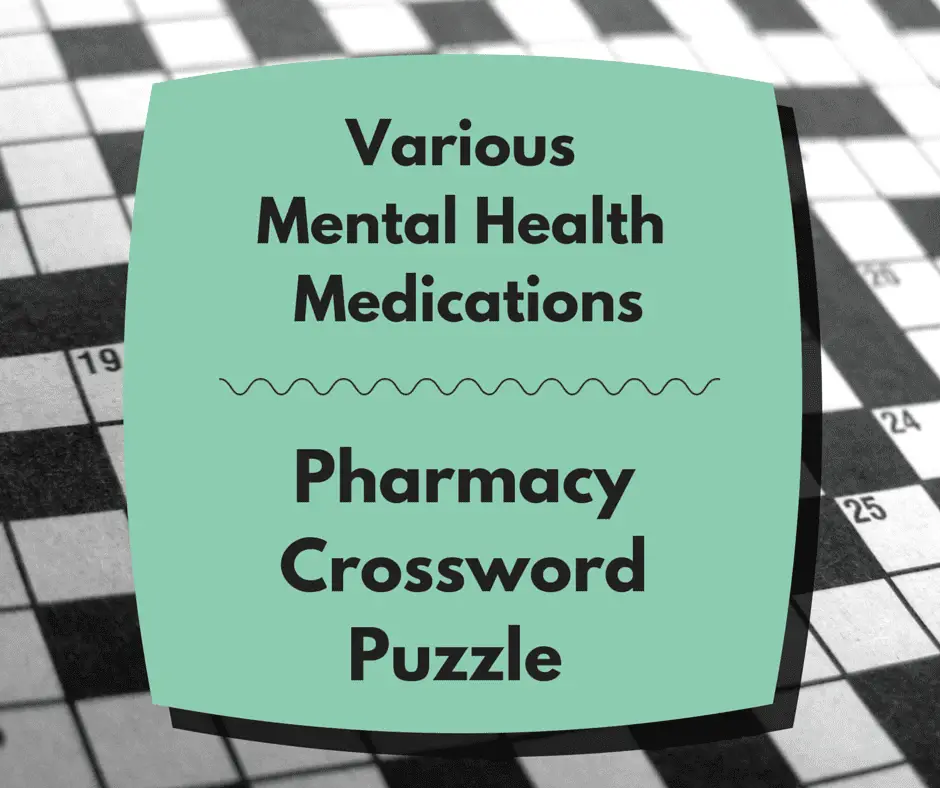 pharmacy crosswords canada mental health drugs