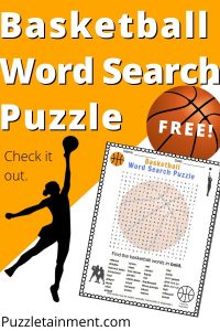 basketball word search printable
