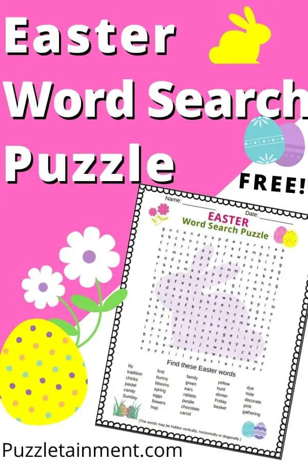 Free Easter Word Search Printable PDF. Kids will love this free printable easter word search and parents may even like it too.